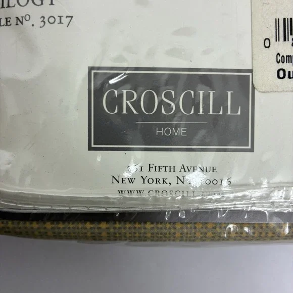 Vintage Croscill Home King Pillow Cases Venezia Set of 2 Gold Tan 310 Thread NEW - Picture 4 of 4